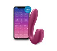 Stimulateur Clitoris et Point-G Connecté Sunray Rouge
