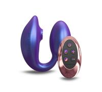 Stimulateur Clitoris et Point-G Télécommandé Wonderlover Iridescent