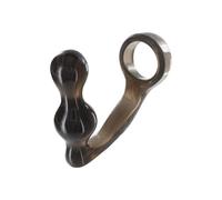 COCKRING PLUG Plug + Anneau de pénis Power Duo 9 x 4 cm - Anneau 40mm Gris Manpo