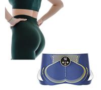 Stimulateur Fessier EMS S3 avec Massage Chauffant - Liftant et Tonifiant Électrique pour Redressement et Galbe des Hanches, Équipement de Fitness Vibrant sans Fil(Blue)