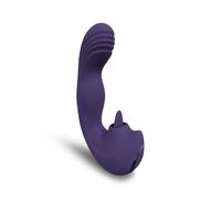 Vibromasseur vaginal langue vibrante rechargeable en silicone stimule le...