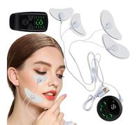 Stimulateur Musculaire Du Visage - Électrique, 3,54 X 2,36 X 1,18 Pouces Coussinets De Massage Du Visage | Outil Amincissant EMS, Masseur De Portable Pour Usage Domestique, Voyage, Soins De La