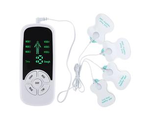Stimulateur musculaire électrique à impulsion EMS, 6 Modes, masseur de dos, cou, corps, Acupuncture Tens, méridien, physiothérapie, outils de Massage BLANC