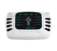 Stimulateur musculaire électronique, 15 intensités, 8 modes, masseur TENS | Masseur musculaire numérique rechargeable, multi-mode et unité de relaxation, appareil portable portable