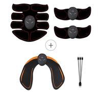 Stimulateur musculaire électronique rechargeable par USB, appareil de stimulation abdominale pour hommes et femmes