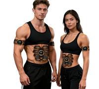 Stimulateur Musculaire EMS, Ceinture Abdominale Électrostimulation, 8 Modes 19 Niveaux, Appareil de Musculation pour Abdomen/Bras/Jambes, Femme Homme