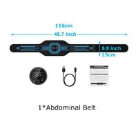 Stimulateur Musculaire Ems,Ceinture De Tonification Abdominale,Toner Musculaire Abs,Gymnastique À Domicile,Entraînement Physique,Corps Mince,Ventre,Taille,Bras,Jambe,Perte De - Type 1abdominal Belt