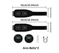 Stimulateur Musculaire Intelligent Ems,Ceinture De Tonification Abdominale,Toner Musculaire Abs,Bras,Taille,Perte De Poids,Masseur De Fitness Corporel,Rechargeable Par Usb - Type 2arm