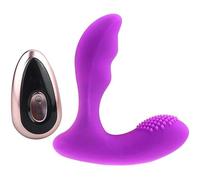 Stimulateur Prostate aVec Anneau Penien Vibrant,Vibrateur Prostate en Silicone Masseur Vibrateur aVec de Vibration,Telecommande Plug Anal pour Hommes Femmes Couples Gay 0IKI