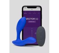 Vector+ Vibromasseur prostatique connecté à une application et avec télécommande - Bleu