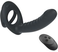 Stimulateur Prostatique Stimulateur de prostate de vibrateur de plug anal,8 modes de vibration Butt Plug Vibrant Anus P Spot Sex Toy pour hommes KUI8