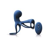 Stimulateur Triple Actions Télécommandé Renegade Gladiator Bleu