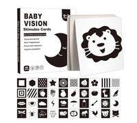 Stimulation de vision de bébé, cartes de stimulation de la vision de bébé, cartes d'activités pour tout-petits - Stimulation visuelle sensorielle précoce éducative activité d'apprentissage pour