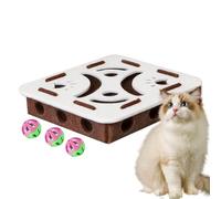 Stimulation mentale: The cat puzzle feeder mimimics natural scenarios with built-in prey simulators, promoting active mental engagement and improved jumping coordination as cats interact with it