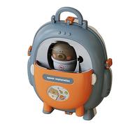 Stimulation semblant sac à dos Playset multi fonctionnel portable ours sac à dos jouet pour enfants aventures en plein air avec un design coloré matière plastique (Espace)