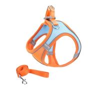 Stimuli Cat Harness Design for Outdoor Cats, Stimuli Cat Harness Escape Proof, with Reflective Safety Strips, Adjustable No Choke No Pull (#7,M)