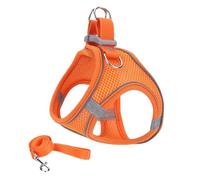Stimuli Cat Harness Design for Outdoor Cats, Stimuli Cat Harness Escape Proof, with Reflective Safety Strips, Adjustable No Choke No Pull (#4,M)