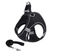 Stimuli Cat Harness Design for Outdoor Cats, Stimuli Cat Harness Escape Proof, with Reflective Safety Strips, Adjustable No Choke No Pull (#2,M)