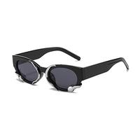STINA Personnalité de la Mode Hip-hop Avant-Garde Serpent Lunettes de Soleil carrées Petit Cadre Ombre Sauvage Lunettes de Soleil Accessoires Exquis Cadeau