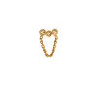 STINE A Jewelry Three Dots With Mini Chain Boucle d'oreille Unique Argent 1413-02-S - Femme - Argent 925
