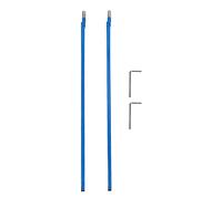 Stineng 2Pcs Bi-Directionnel Type Tige Truss Rod Guitare Acier 9 X 440 Mm Bleu