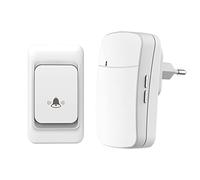 Stineng 300M Télécommande Sonnette de Porte Maison Bienvenue Ma Mélodie Anneau Sonnette Kit de Carillon Prise Ue