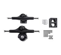 Stineng 6,25 Surf Skate Truck Alliage d'aluminium Pays Planche de Surf Planche à Camion Alimentation Partielle Support à Ressort Rotatif, Noir