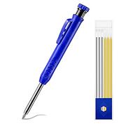 Stineng Crayon de Soudeur à Long Nez avec 7 PièCes de Recharges de 2,8 Mm, Taille-Crayon IntéGré, pour la Construction en Acier de Soudeur de Tuyau