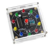 Stineng Kit de roue de la fortune électronique à monter soi-même Roue de fortune électronique ABS Shake Roue de loterie LED pour débutant Kit de production de PC amusant