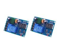 Stineng Lot de 2 chargeurs de batterie XH-M604 - DC 6-60 V - Mémoire au lithium - Interrupteur de protection