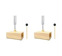 Stineng Lot de 2 diapasons 432 Hz avec boîte de résonance pour la guérison sonore, les cours de résonance, les tests auditifs, la méditation
