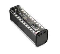 Stineng Lot de 8 boîtiers de batterie 18650 - 22,5 W - Charge - Affichage numérique - Boîtier USB type C DC5,5 x 2,1 - Noir