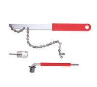 Stineng Outil de démontage de cassette de vélo avec fouet à chaîne et uxiliaire pour enlever les pignons de vélo, les pignons et les pignons