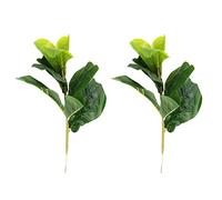 Stineng Petite feuille de violon artificiel 11 faux ficus lyrata pour mariage décoration intérieure et extérieure