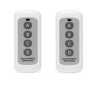 Stineng Télécommande sans Fil 433 MHz Télécommande Blanche à 4 Boutons EV1527 Code d'apprentissage Télécommande sans Fil
