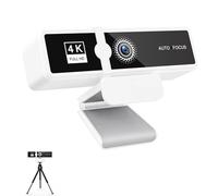 Stineng Webcam USB 4K Full HD Plug & Play Réseau Diffusion en Direct Vidéoconférence Haute Définition Caméra USB 120° Grand Angle de vue Webcam avec Microphone Intégré pour Ordinateur Portable et Bure