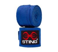 Sting - 4 m Semi Elasticised Hand Wraps, Couleur Rouge, Blanc, Bleu