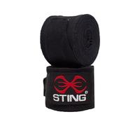STING Bandages élastiques pour Les Mains, Confortables avec Soutien sûr, idéal pour la Boxe, Le MMA, Le Muay Thai et Les Arts Martiaux, pour Homme et Femme, Noir, 457,2 cm