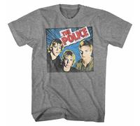 Sting & The Police Outlandos d'amour Men's T Shirt Album Cover Tee Grey3XL