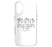 Stir Up The Gift of God Which is in You 2 Timothy 1:6 Verse Coque pour iPhone 17