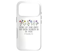 Stir Up The Gift of God Which is in You 2 Timothy 1:6 Verse Coque pour iPhone 17 Pro