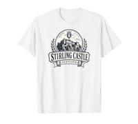 Stirling Castle Scotland Chardons T-Shirt Graphique avec Valeur, Homme, Blanc, S