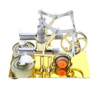 Stirling Modèle de moteur double moteur Expérience Modèle de moteur Jouet éducatif Générateur d'électricité statique Générateur d'électricité