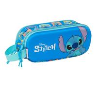 Stitch 3d Trousse Double 3d, Trousse Pour Enfant, Idéale Pour Les Enfants D'âge Scolaire, Confortable Et Polyvalente, Qualité Et