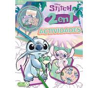 Stitch. Actividades 2 en 1: Libro para colorear, actividades, lápices y pegatinas