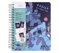 Stitch - Agenda Hebdomadaire Non Daté + Intercalaires - 19 x 24 x 2 cm