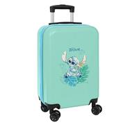 Stitch Aloha - Trolley de Cabine 20 Pouces, Valise à roulettes, Cadenas de sécurité, Valise légère, 34,5 x 20 x 55 cm, Couleur Turquoise, Turquoise, Estándar, Décontracté