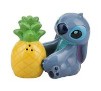 Stitch and Ananas Salière et poivrière en céramique sous licence officielle Disney Lilo pour décoration de cuisine et d'intérieur, cadeau de pendaison de crémaillère Paladone
