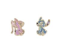 Stitch & Angel Boucles d'oreilles à tige, Laiton/base