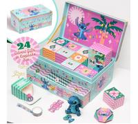 Stitch Boîte à souvenirs calendrier de l'Avent 24 jours avec cadeaux Stitch et surprises de papeterie